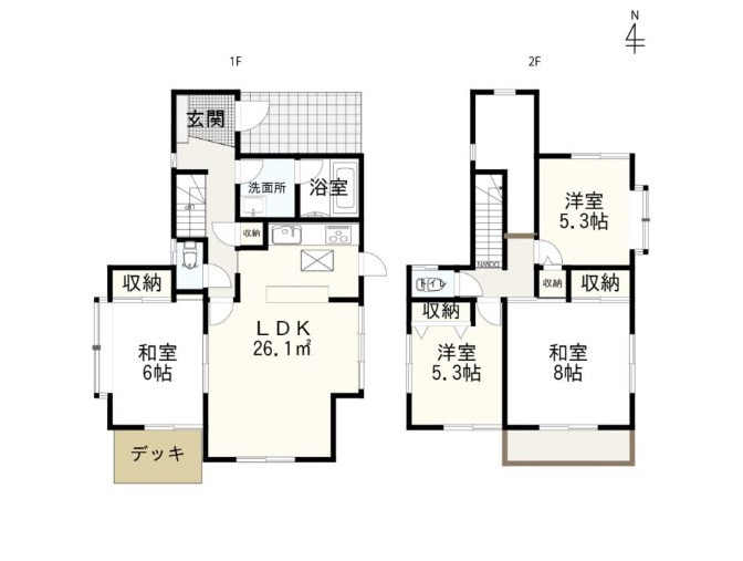 【中古戸建】佐波郡玉村町板井の間取り|■間取り