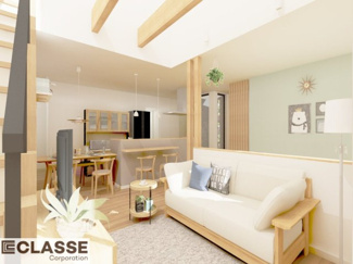 【完成予想図】 | 宇治市広野町桐生谷　売土地 | 弊社は、気密測定器を保有しており、自社での気密測定を実現しております。気密処理をし、気密測定まで標準でさせていただいております。