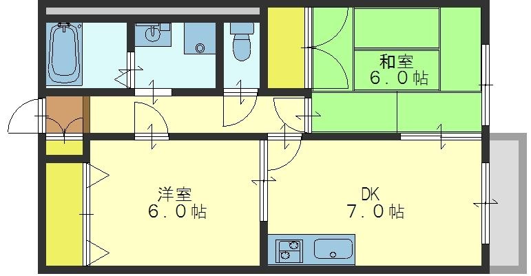 ドミール小阪の間取り