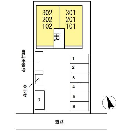 フェリーチェⅡの区画図