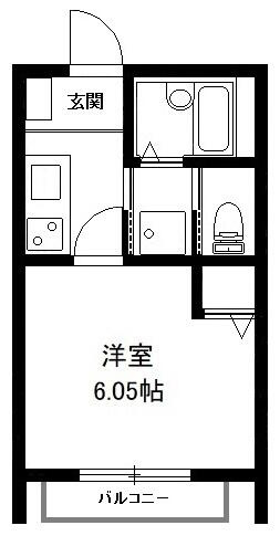 洋室のお部屋です。