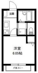 洋室のお部屋です。