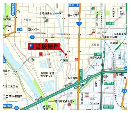 南区鍋ヶ淵町事務所(倉庫)の地図