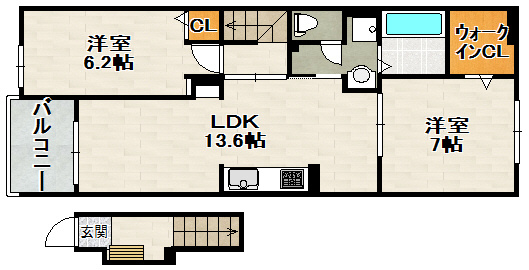 カームデイズの間取り