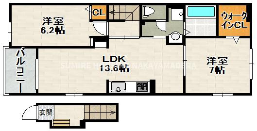 カームデイズの間取り