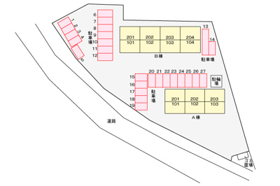 【区画図】 | グレース望月A