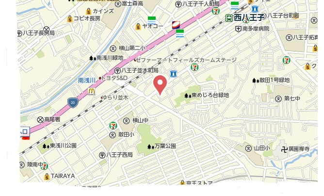 祝：成約済み　八王子市　散田町　中古戸建の地図|～仲介手数料無料☆八王子ひなた不動産～八王子市散田町　中古戸建