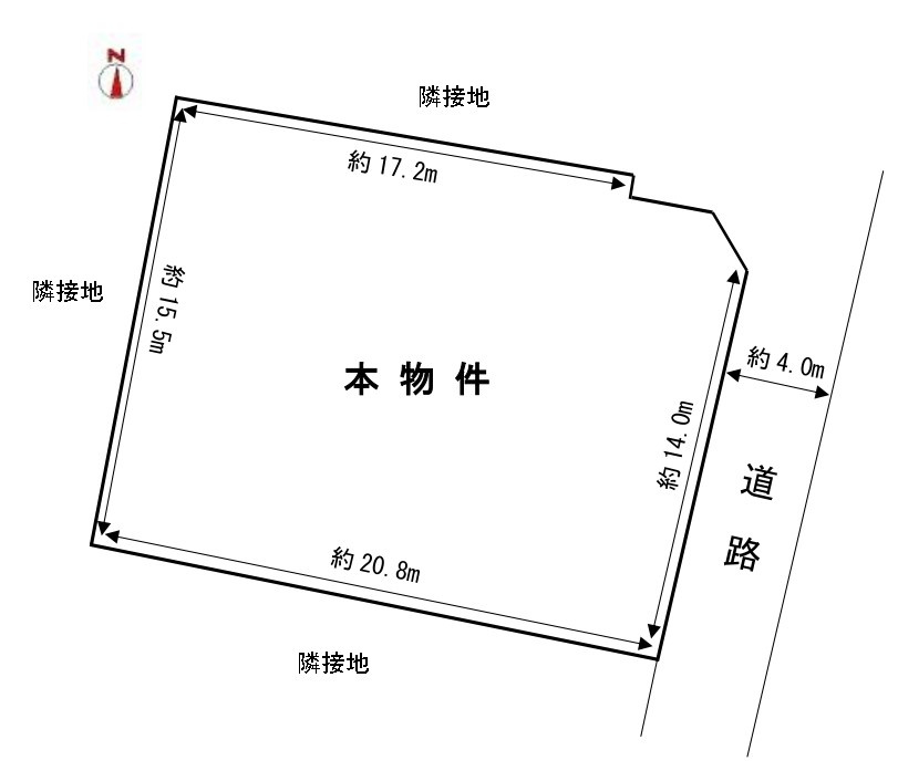 多肥上町 土地の土地図