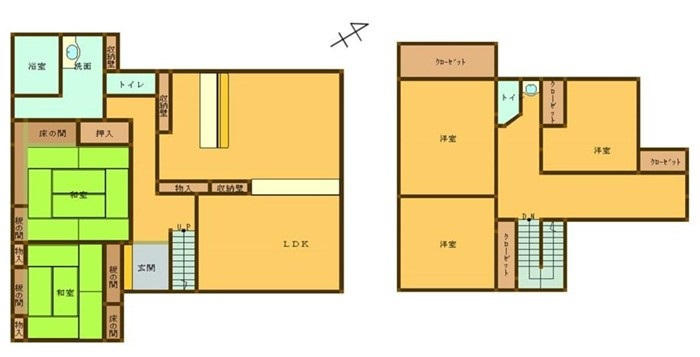 深谷市東方　中古戸建の間取り|図面と現況が異なる場合、現況を優先とします。