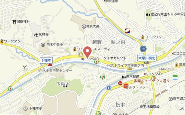 祝：成約済み　ダイアパレス京王堀之内壱番館　八王子市　中古マンションの地図|～仲介手数料無料☆八王子ひなた不動産～ダイアパレス京王堀之内壱番館