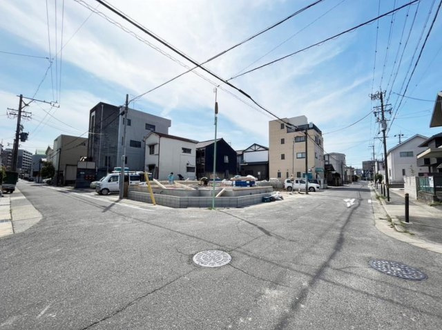 MIRASUMO千種区竹越111④全4棟＜新築一戸建て仲介手数料無料＞の前面道路含む現地写真|前面道路含む現地写真です