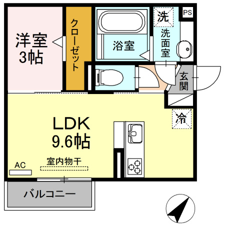 【間取り】 | ヴィダ　フェリィス三番館