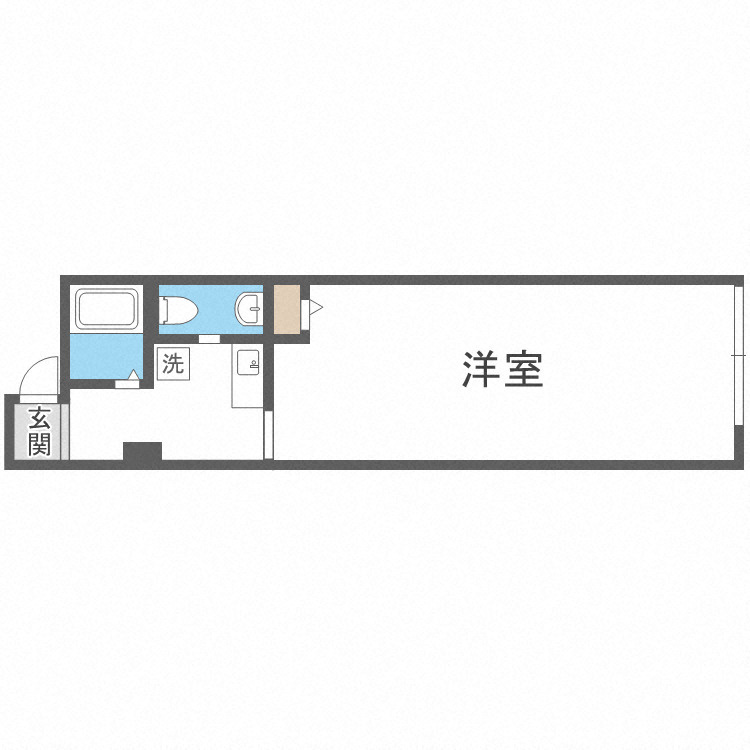 グランディスタ谷町九丁目の間取り