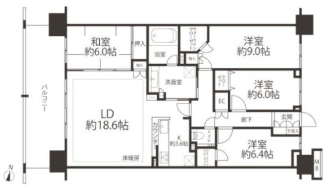 レーベンリヴァーレ南大沢【仲介手数料無料】　八王子市別所1-45-7　中古マンション