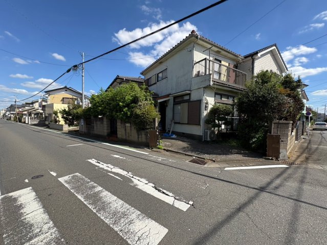 川越市砂新田1丁目　建築条件なし売地　東武東上線『新河岸駅』徒歩18分　【高階北小学区】の前面道路含む現地写真