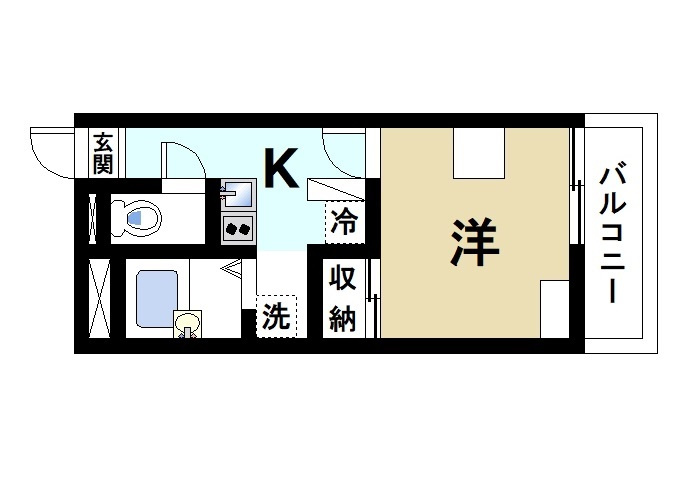 レオパレスＥＡＳＴ　ＦＩＥＬＤ　精華の間取り