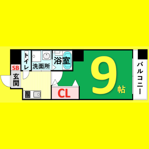 M・Mレジデンス(旧:MiCLA　MAKANA)　名古屋市賃貸　仲介手数料無料の間取り