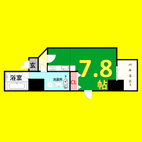 Ｍ’ｓマンション　名古屋市賃貸　仲介手数料無料の間取り