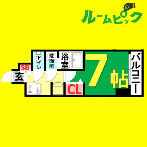 IARIM吹上　名古屋市賃貸　仲介手数料無料の間取り