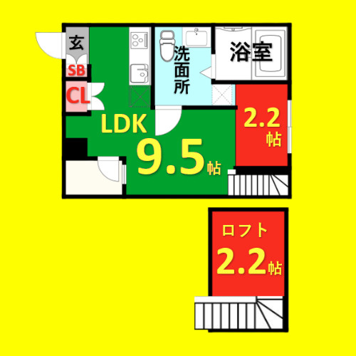REX新栄　名古屋市賃貸　仲介手数料無料の間取り