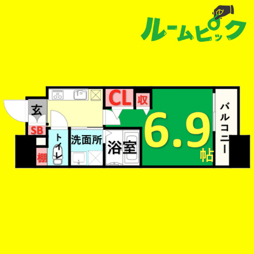 S-RESIDENCE本山　名古屋市賃貸　仲介手数料無料の間取り