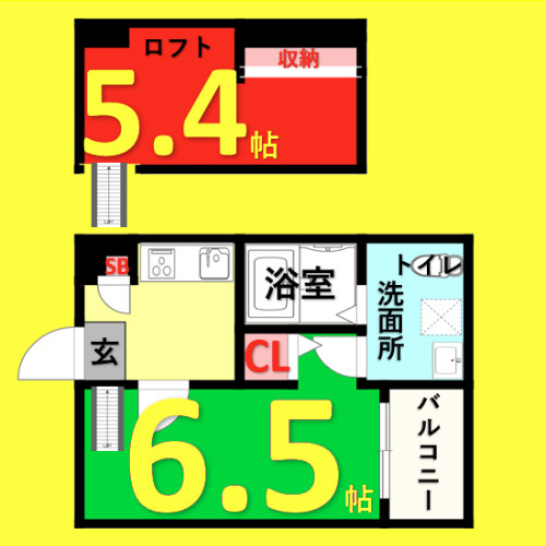 partenza　志賀本通(パルテンツァシガホ　名古屋市賃貸　仲介手数料無料の間取り