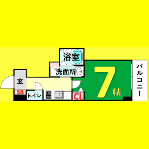 PONTE ALTO新栄　名古屋市賃貸　仲介手数料無料の間取り