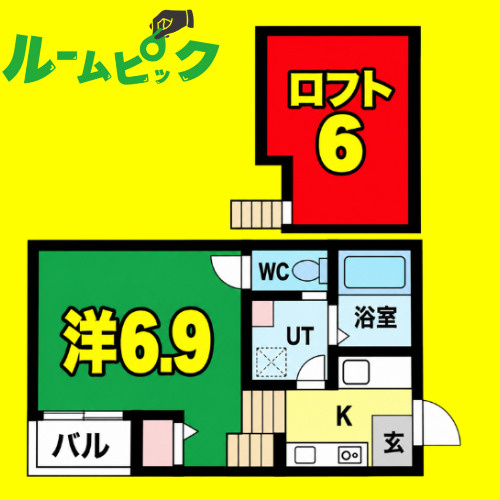 カーサさくらI　名古屋市賃貸　仲介手数料無料の間取り
