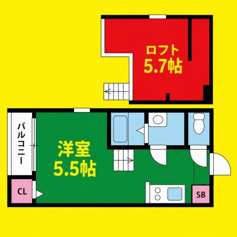 ハーモニーテラス車道　名古屋市賃貸　仲介手数料無料の間取り