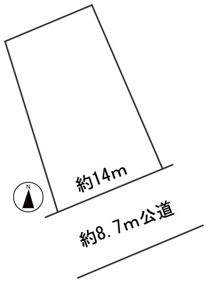 ６３９０５　岐阜市雄総桜町４丁目土地の区画図