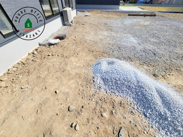 FelidiaGarden　宮崎市郡司分(2号棟）の庭|お庭で自由な時間を過ごせます。