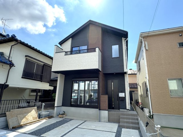 松戸市五香２丁目新築戸建【高木第二小学校：8分】の外観|完成済み内覧可能です！
