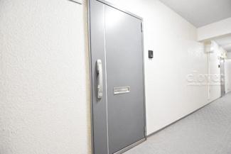 【その他共用部分】 | ダブルロック式の玄関ドアが皆様をお出迎え。お部屋のセキュリティの観点からも、うれしい設備ですね。玄関の色もシックで良い感じです。～即日のご見学可能～　お問合せはお気軽にどうぞ。