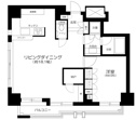 【間取り】 | 63.27㎡/1LDK【サンウッド目白台】