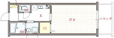 オリエンタル靱本町の間取り