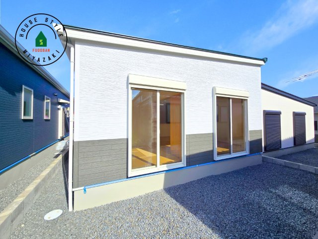 宮崎市田野町井倉モデル（3号棟）の外観|デザイン性のある外観です。