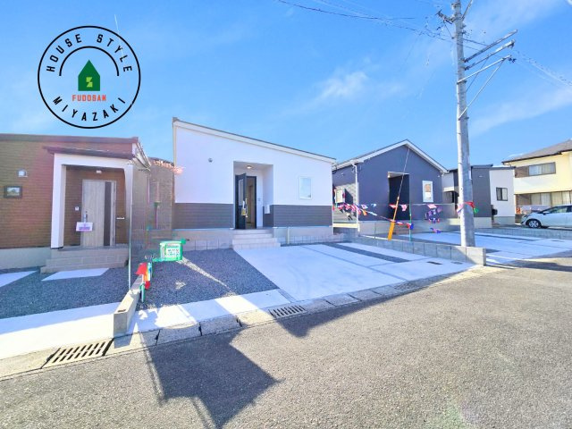 宮崎市田野町井倉モデル（3号棟）の前面道路含む現地写真|見学の時間などお気軽にお問い合わせ下さい。