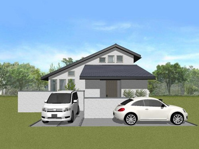 【外観パース】 | 岩倉幡枝町　新築戸建【2024年8月築】