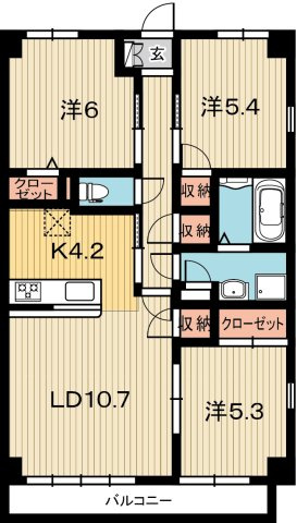 ソレイユeの間取り