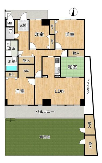 【間取り】 | ライオンズマンション須磨妙法寺