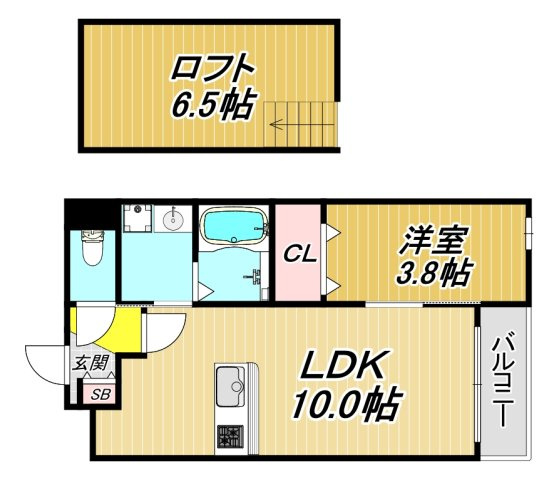 クラールカミサカベの間取り