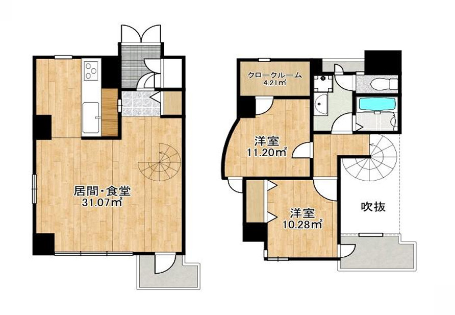 フィールトレインの間取り