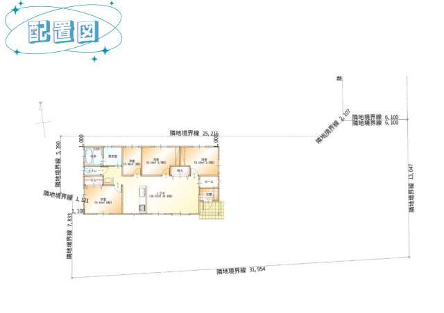 都城市乙房町（D号棟）の区画図|配置図（D号棟）
