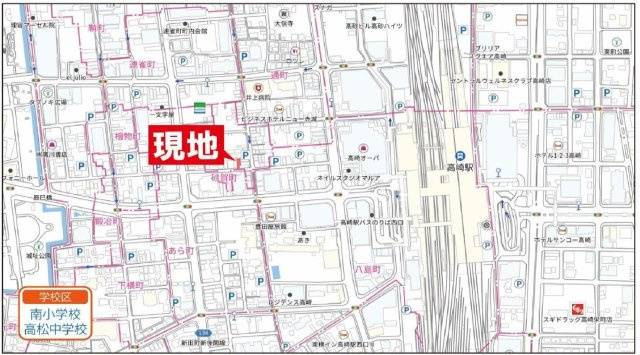 高崎市砂賀町　中古住宅の地図