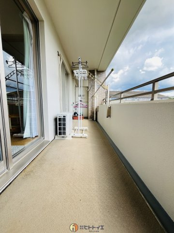 ウイングコート八女Westのバルコニー