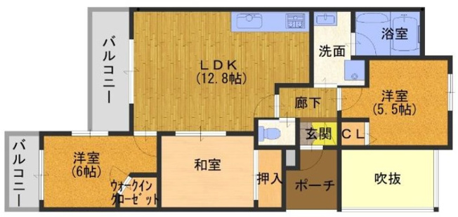 【間取り】 | ワコーレ霞ヶ丘景彩館