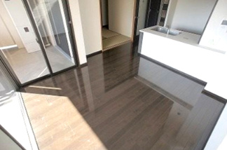 熊本市中央区本荘３丁目の賃貸マンションの居間・リビング