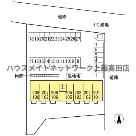 サンリジェールの区画図|配置図