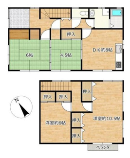 【間取り】 | 鳥取市滝山中古戸建て