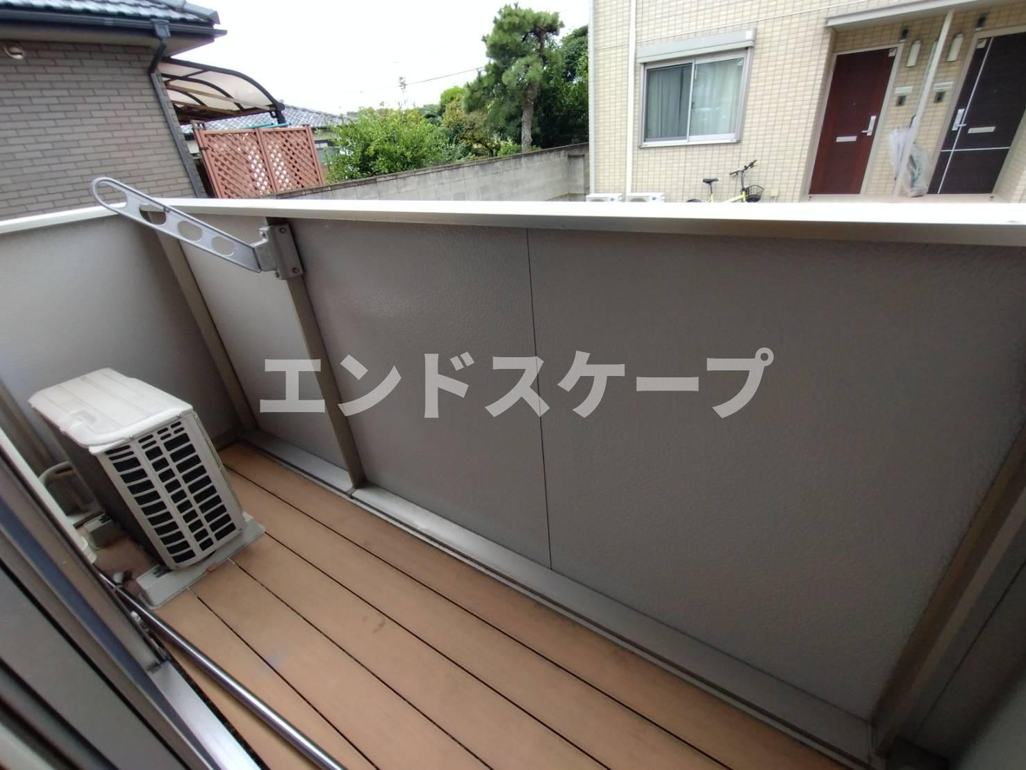 サンクブランシュ　Ｂのバルコニー|高崎、前橋エリアのお部屋探しはエンドスケープまで！お客様の理想お聞かせ下さい♪